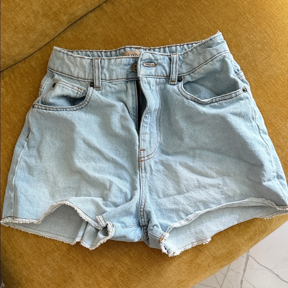 Twin-Set Light Blue Jean Shorts